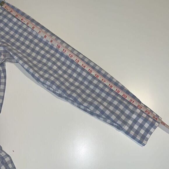 J. Crew Gray and White Check Cotton Button Down Long Sleeve Men’s Shirt Size S - Picture 11 of 13